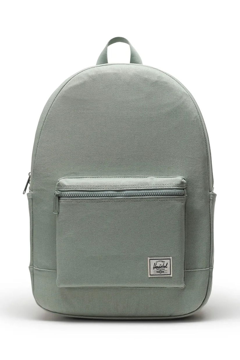 Herschel rucsac Pacific Daypack culoarea verde, mare, uni, 11458-01898-OS