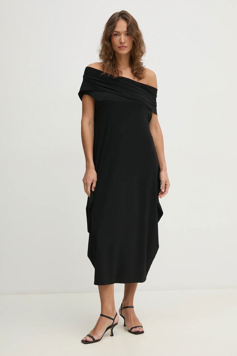 Joseph Ribkoff rochie culoarea negru, midi, evazată, 251205