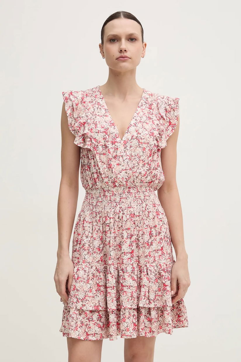 Dkny rochie culoarea roz, mini, evazată, DJ4D9012