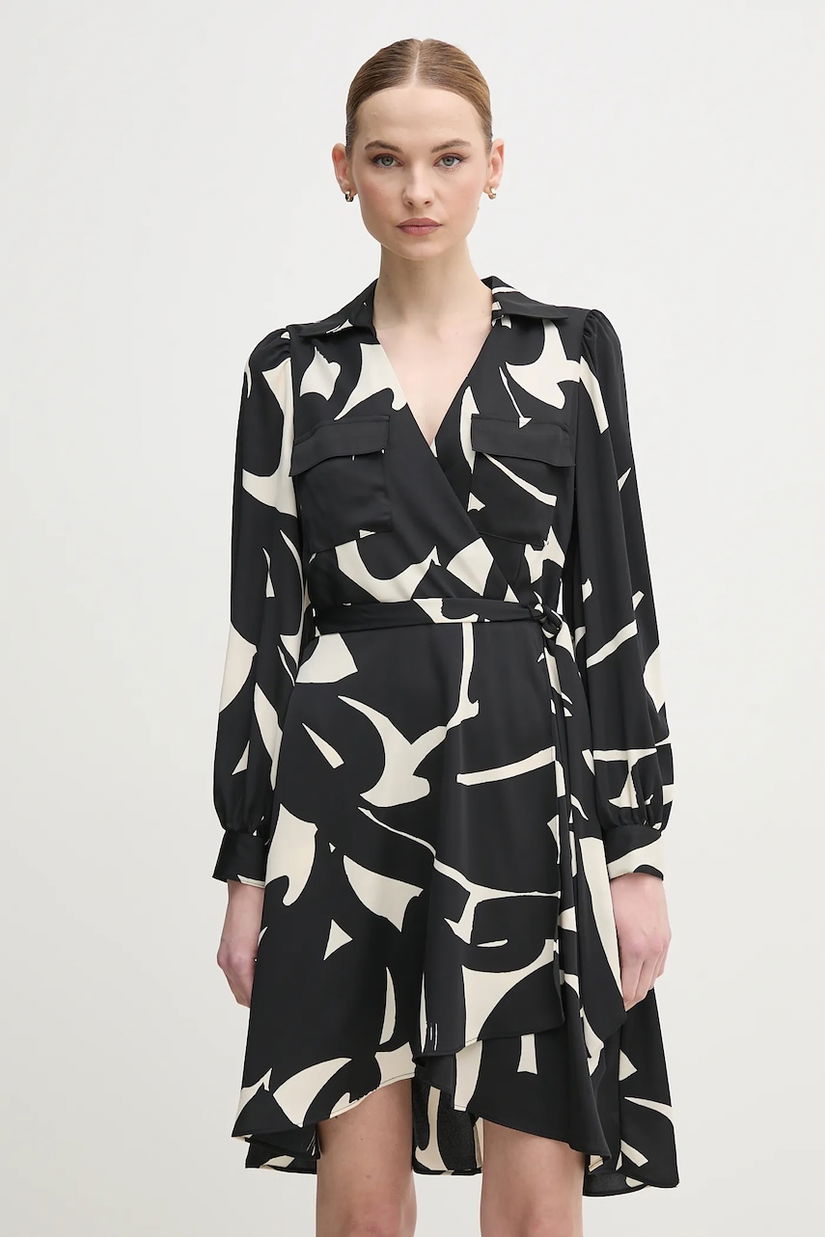 Dkny rochie culoarea negru, mini, evazată, DD4KS484