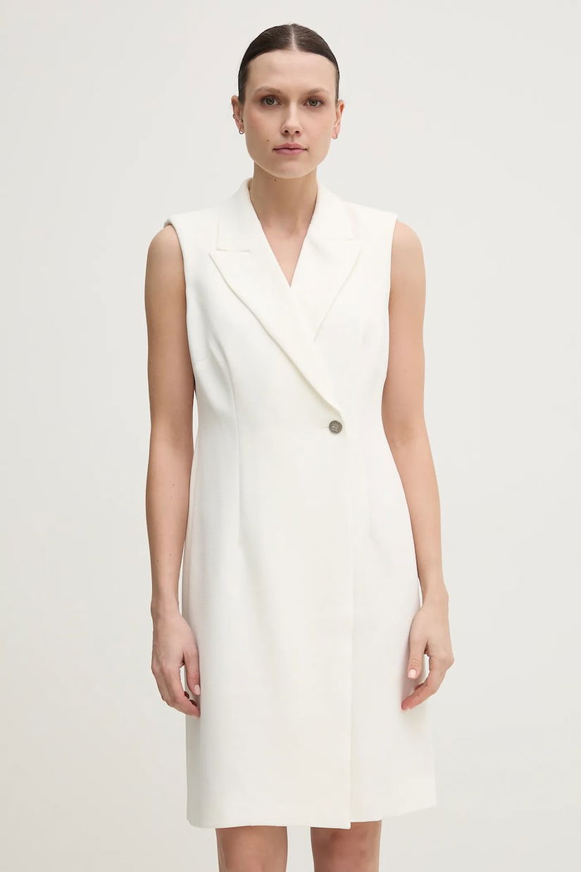 Dkny rochie culoarea bej, mini, mulată, DD5U1H66
