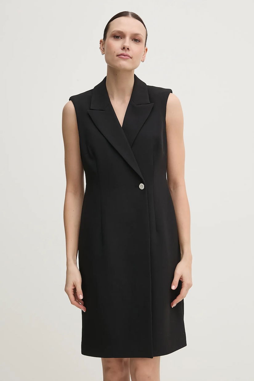 Dkny rochie culoarea negru, mini, mulată, DD5U1H66