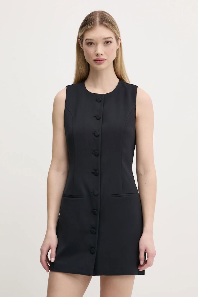 Abercrombie & Fitch rochie culoarea negru, mini, dreaptă, KI159-5575