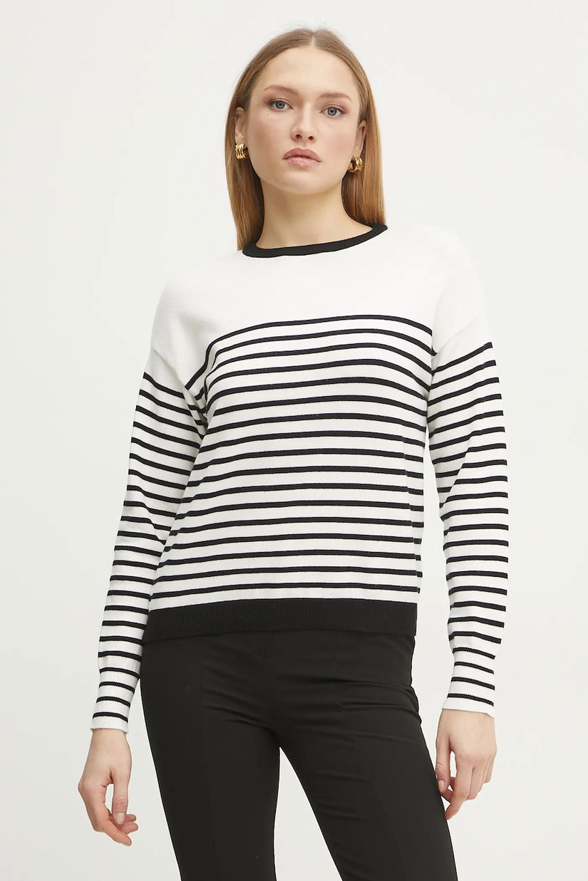 Morgan pulover MELENE femei, culoarea alb, light, MELENE