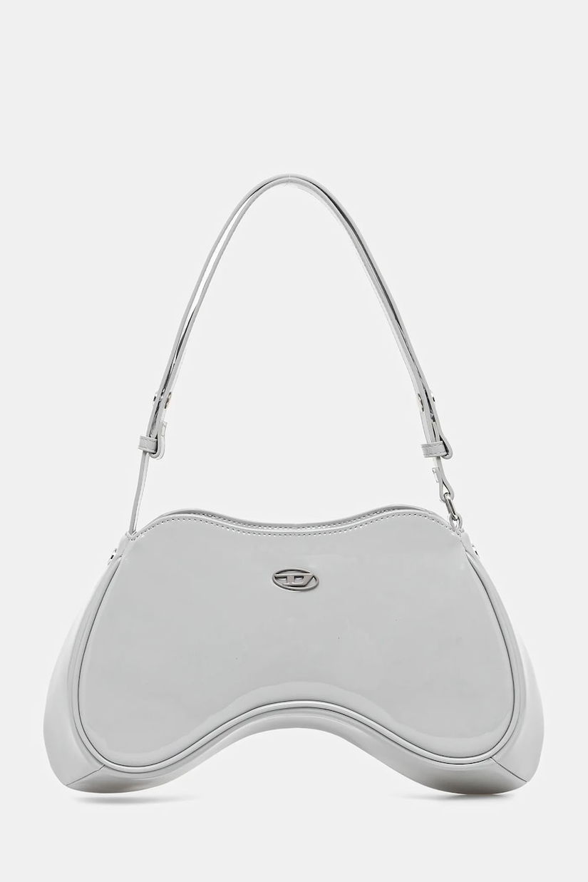 Diesel geantă PLAY PLAY SHOULDER cross bodyb culoarea gri, X10201.P6255