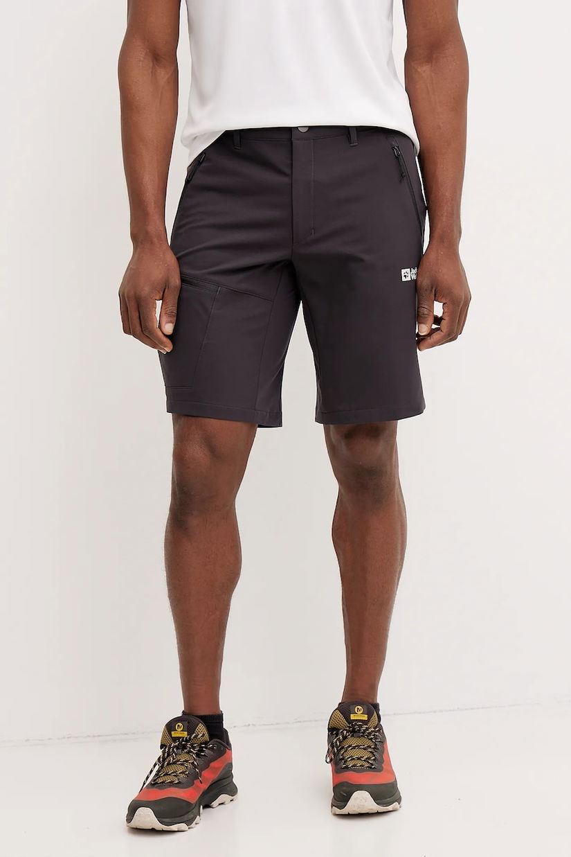 Jack Wolfskin pantaloni scurți outdoor Pico Trail culoarea gri, A63908