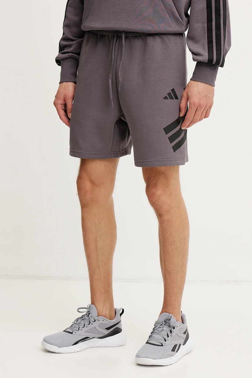 adidas pantaloni scurți Future Icons bărbați, culoarea violet, JD4881