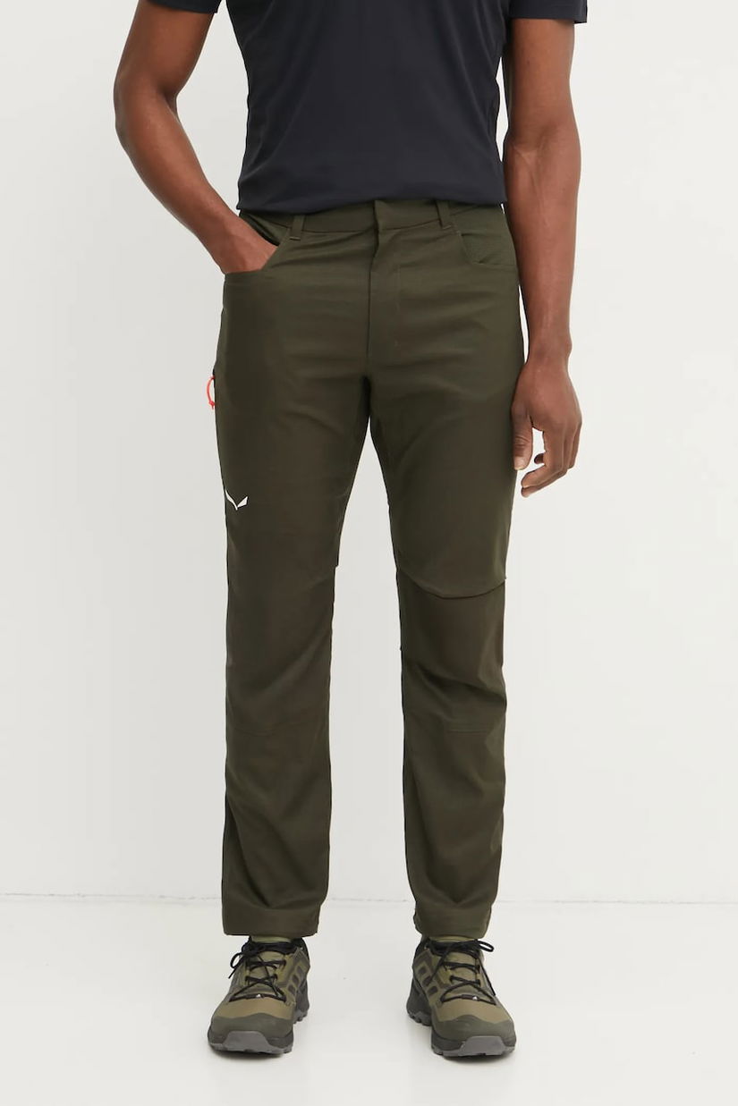 Salewa pantaloni de exterior Agner Hemp culoarea verde, 00.0000029074