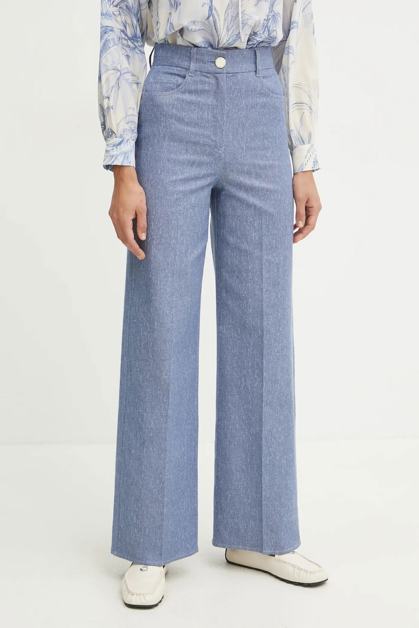 Marella pantaloni DOBLONE femei, lat, high waist, 2513131101200