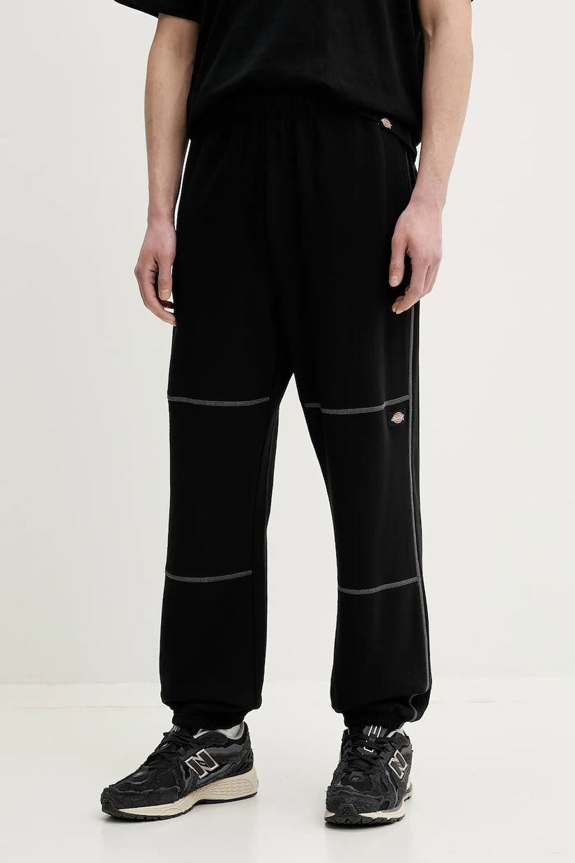Dickies pantaloni de trening culoarea negru, cu imprimeu, DK0A866TBLK1