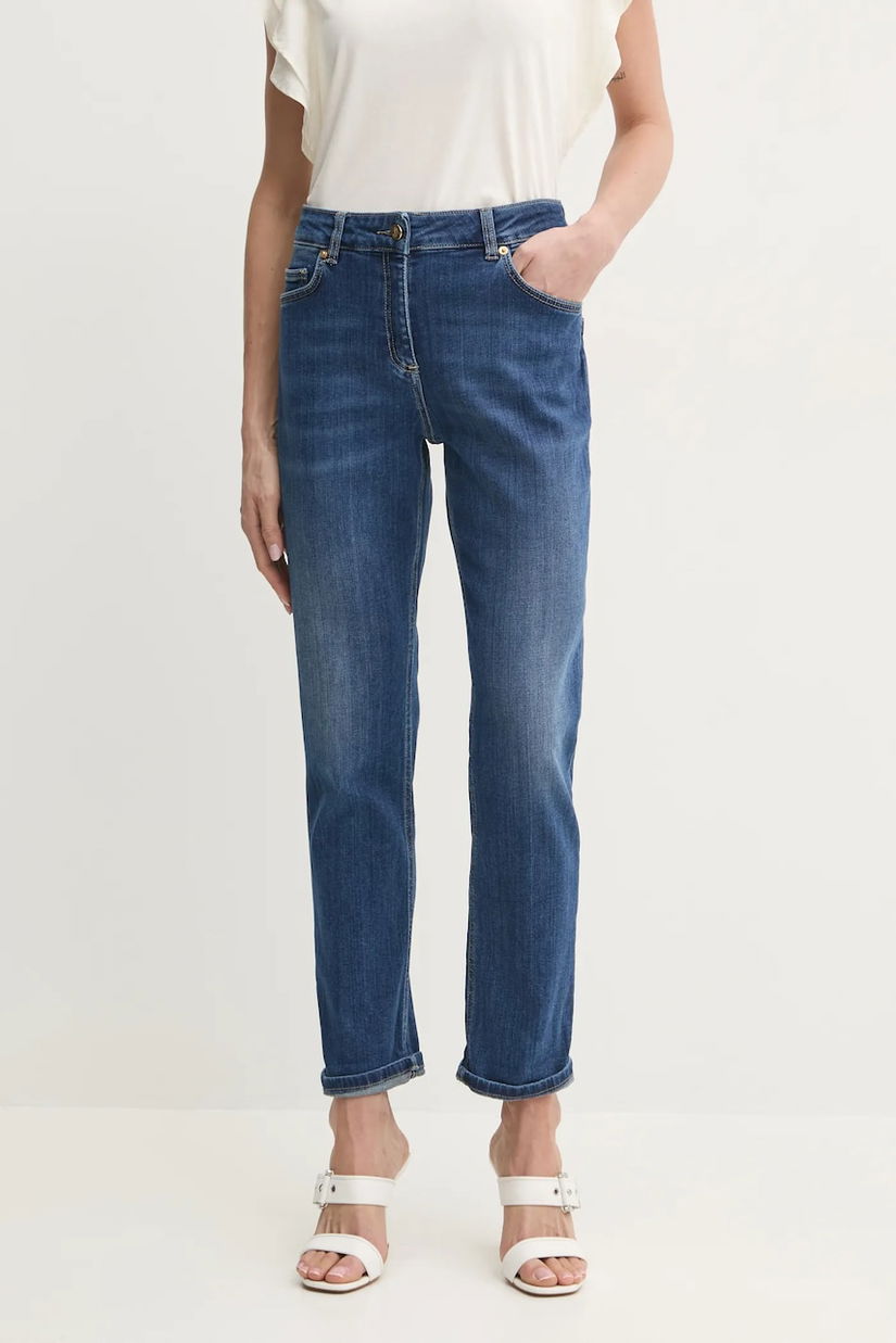 Luisa Spagnoli jeansi femei high waist, 541778