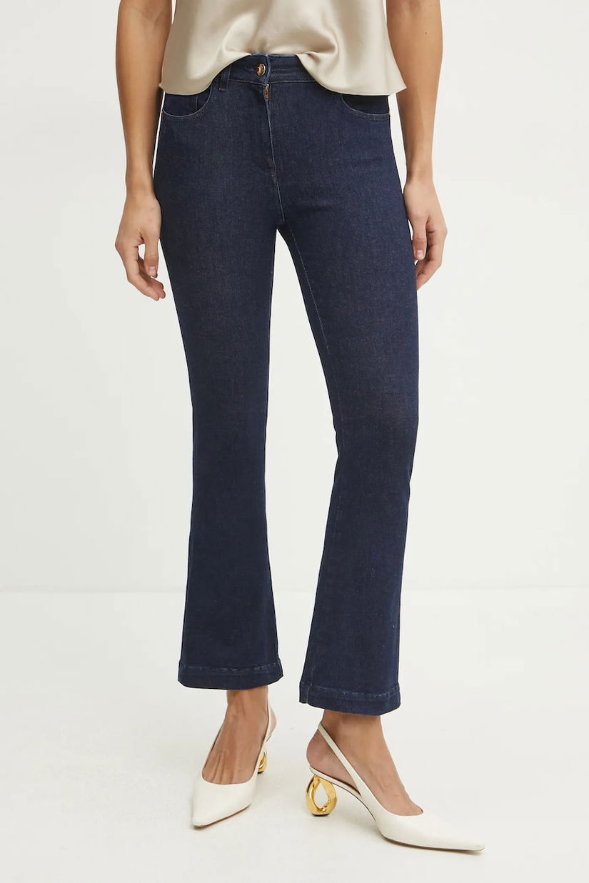 Luisa Spagnoli jeans femei high waist, 541771