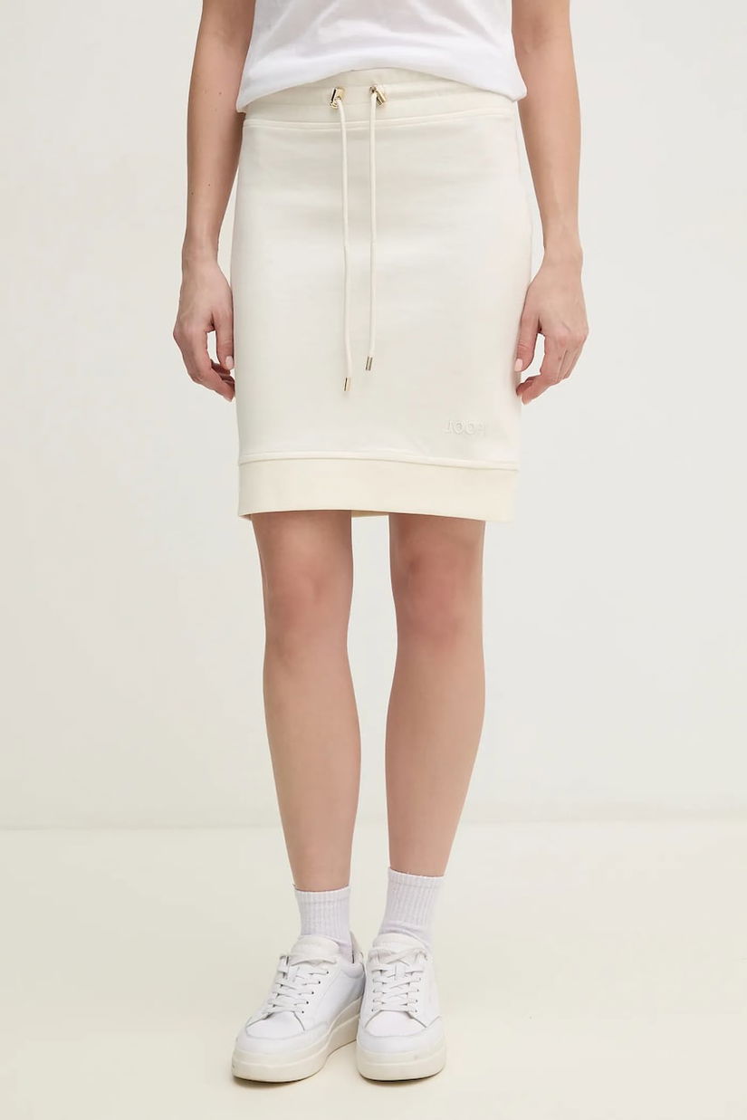 Joop! fustă culoarea bej, mini, drept, 30046242