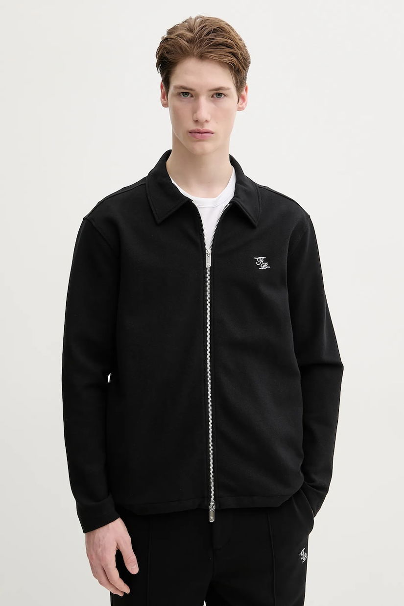 Filling Pieces bluză bărbați, culoarea negru, uni, 78633979920
