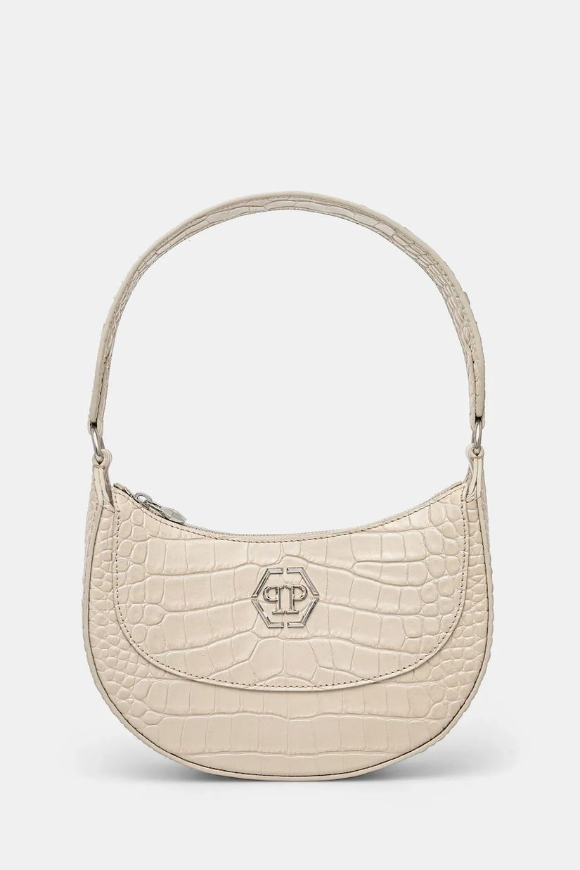 Philipp Plein poseta de piele culoarea bej, SAEA WBA2064 PLE010N