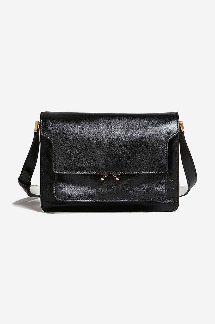 Marni poșetă de piele culoarea negru SBMP0103U3.P2644.Z582N-black