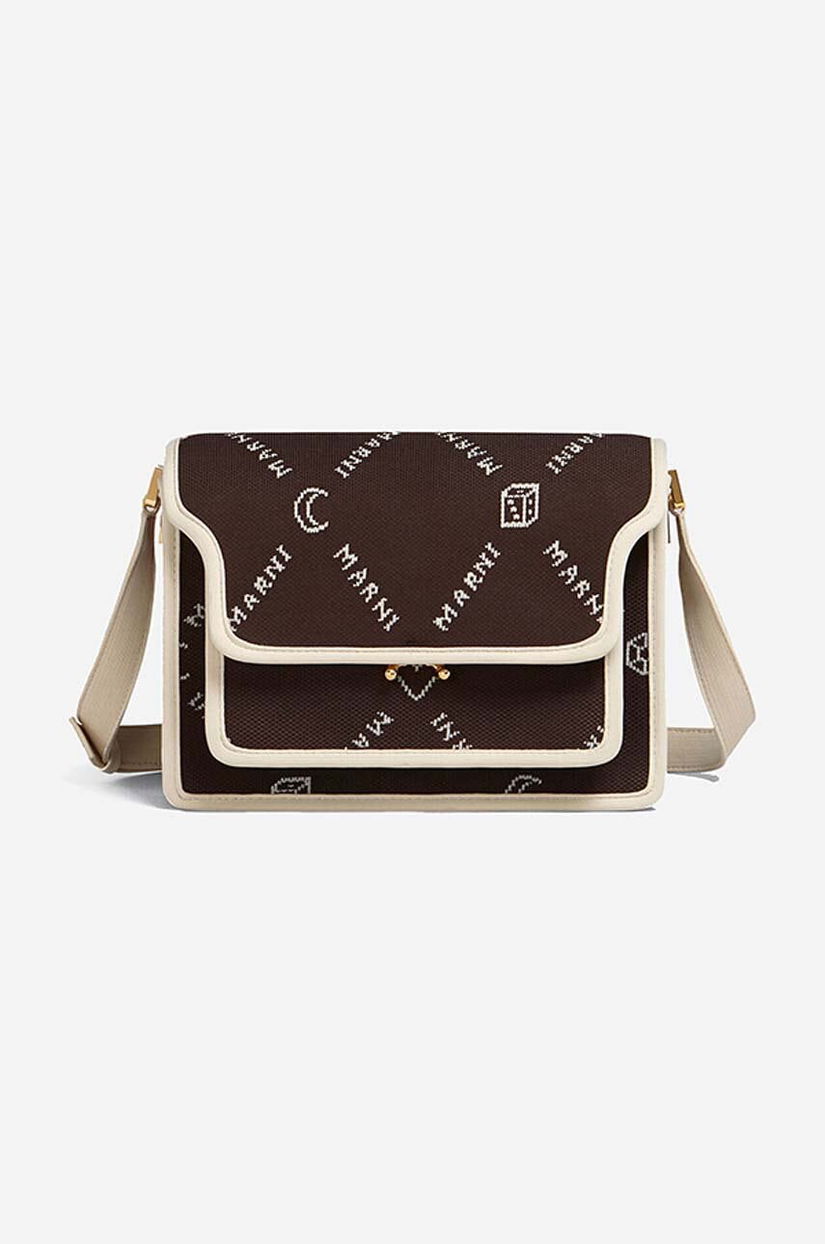 Marni poșetă culoarea bej SBMP0108A2.P4601.00M53-cream