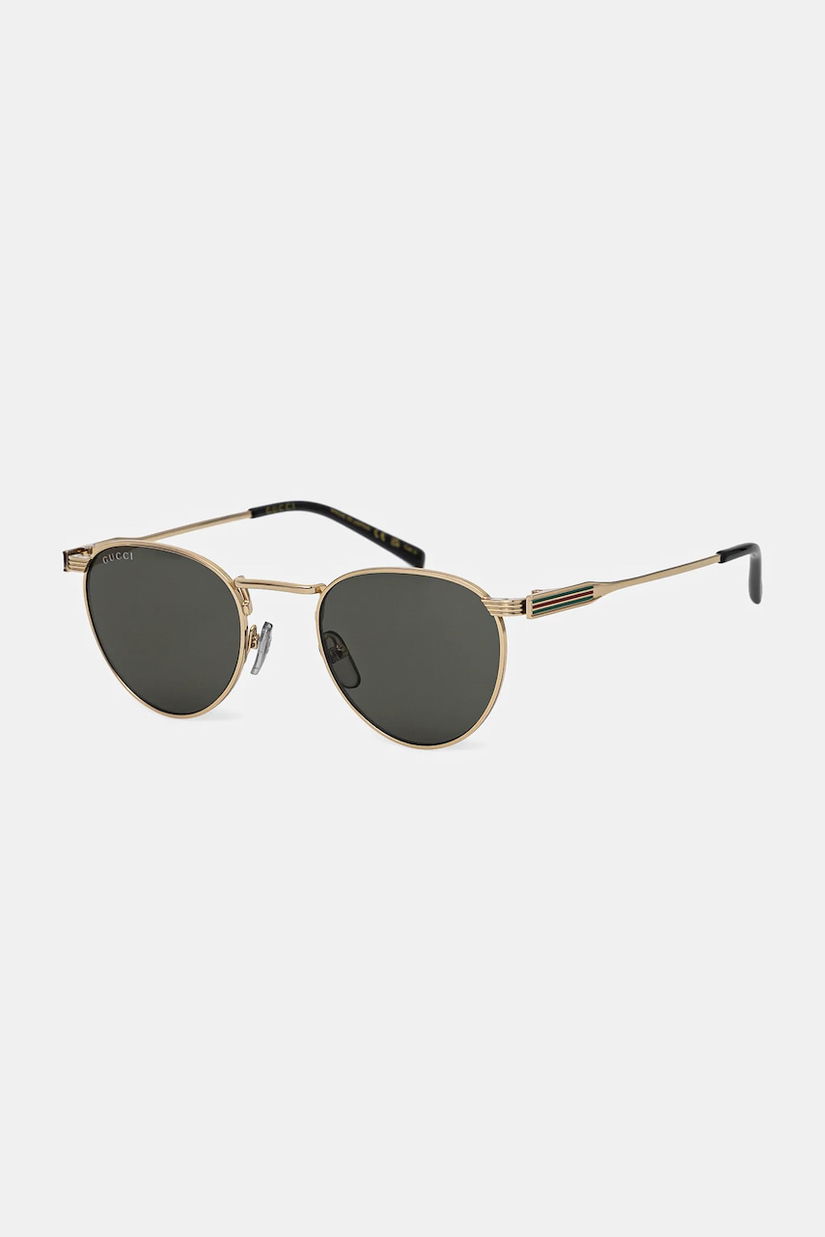 Gucci ochelari de soare barbati, culoarea auriu, GG1875S