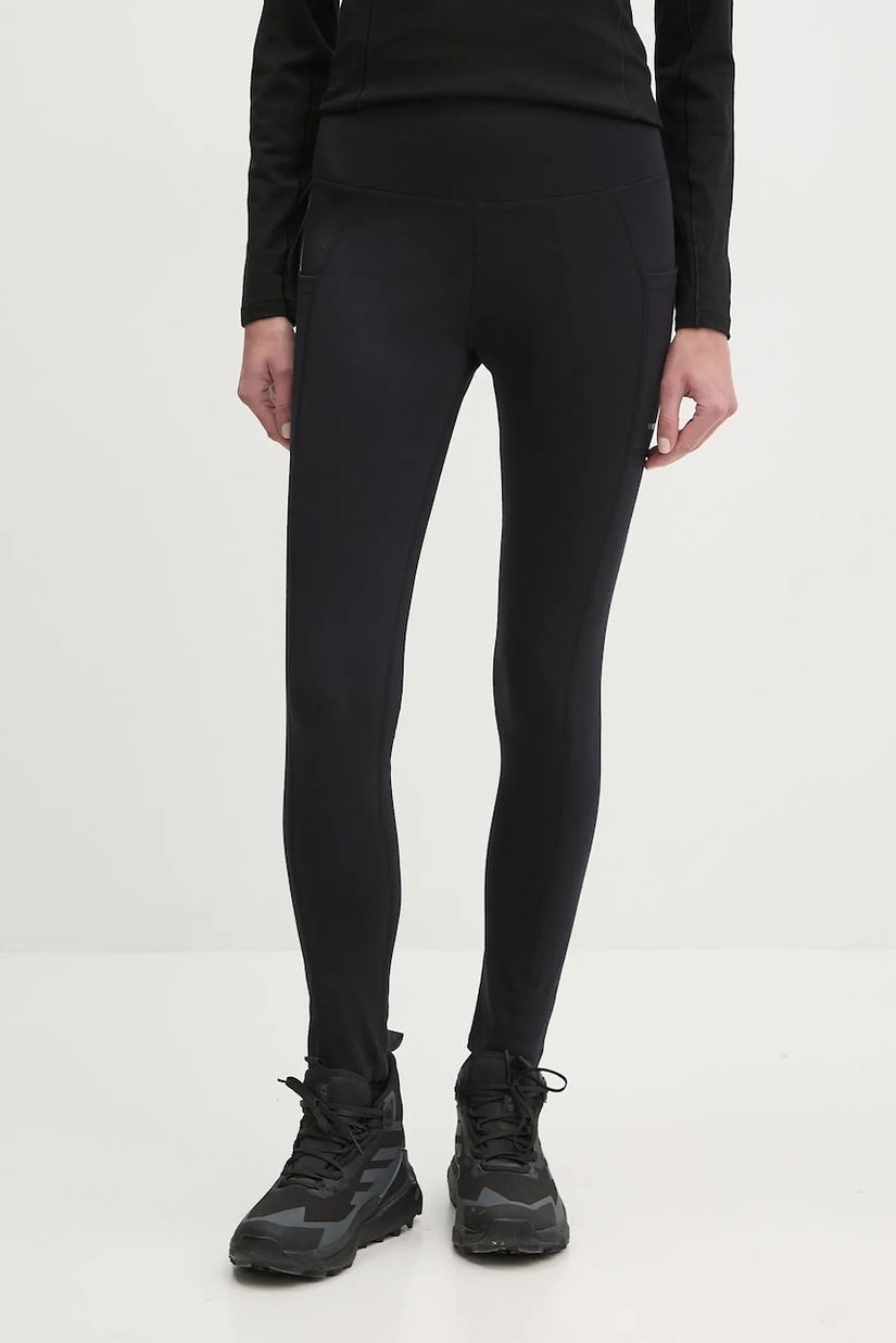 Viking leggins sport femei, culoarea negru, uni, 900/25/6441