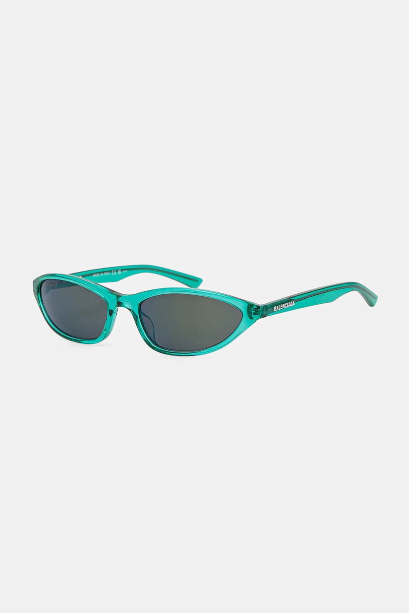 Balenciaga ochelari de soare femei, culoarea verde, BB0402S