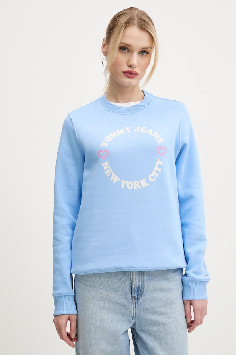 Tommy Jeans bluza femei, cu imprimeu, DW0DW21770