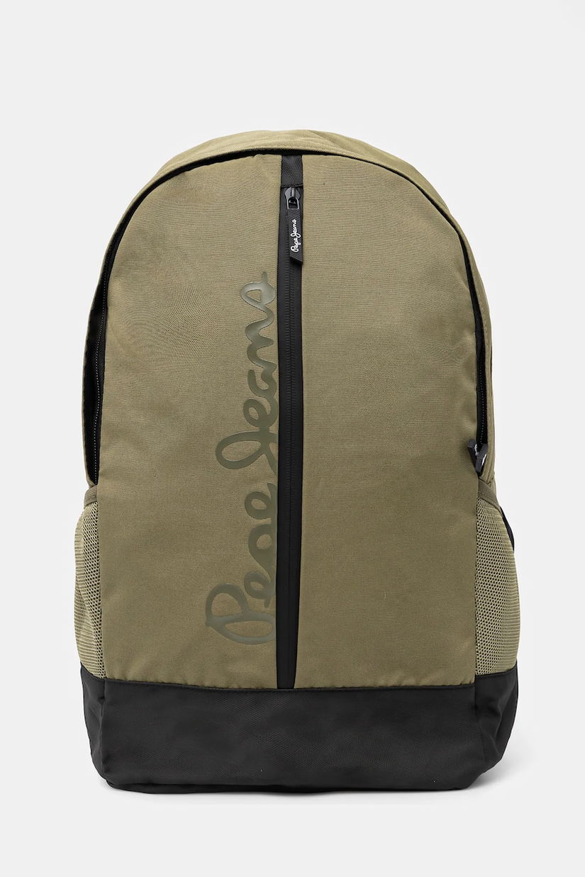 Pepe Jeans rucsac barbati, culoarea verde, mare, cu imprimeu
