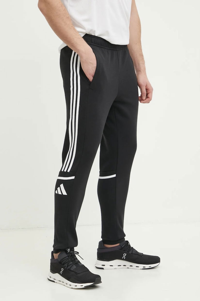 adidas Performance pantaloni de trening Squad 25 culoarea negru, cu imprimeu, JE2765