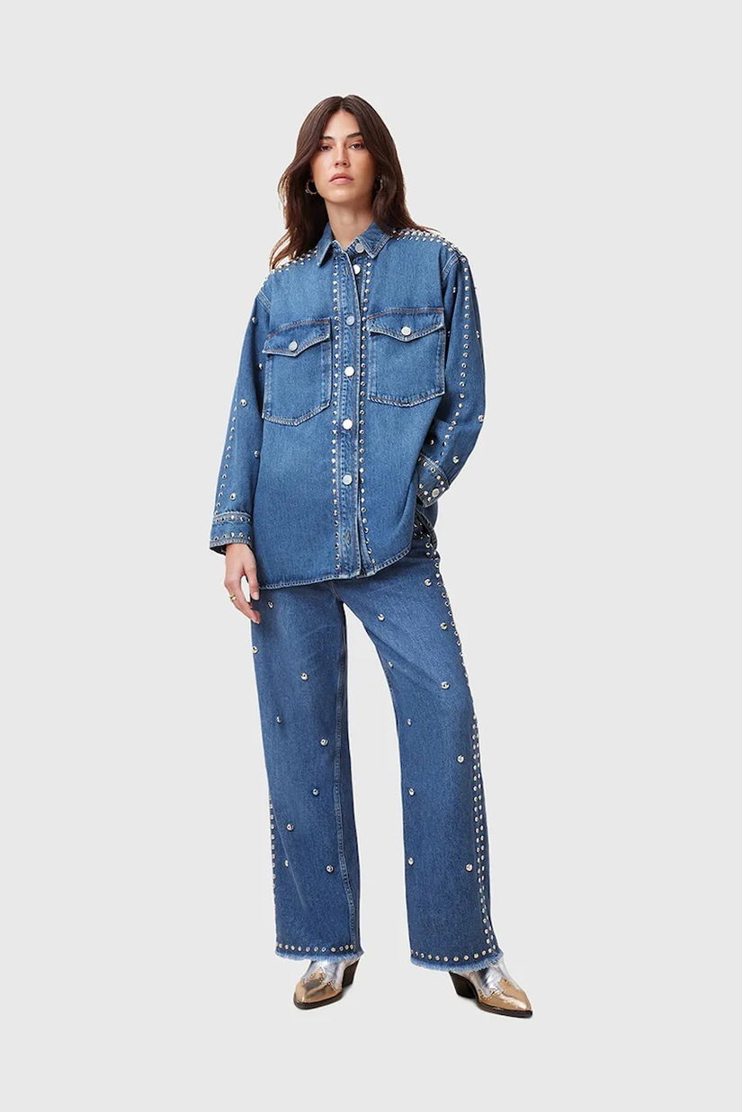 AllSaints jeansi BLAKE femei medium waist, W059EB