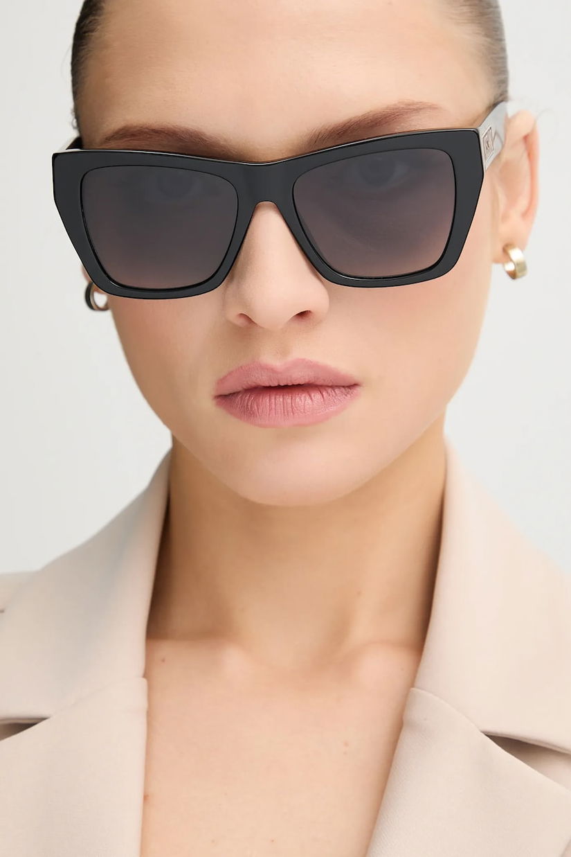 Moschino ochelari de soare femei, culoarea negru, MOS181/S