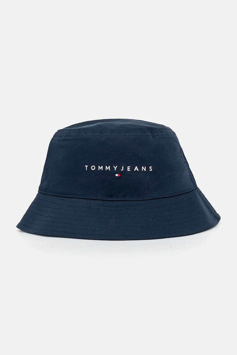 Tommy Jeans palarie din bumbac culoarea albastru marin, bumbac, AW0AW17311