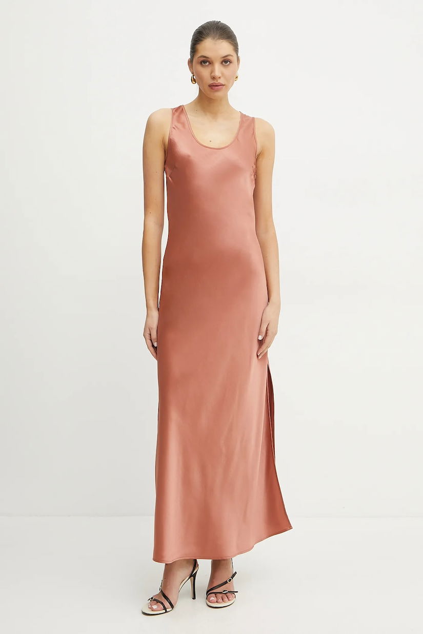Silvian Heach rochie CORNAVA culoarea portocaliu, maxi, mulată, GPP25361VE