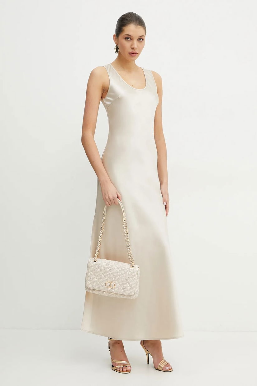 Silvian Heach rochie CORNAVA culoarea bej, maxi, mulată, GPP25361VE