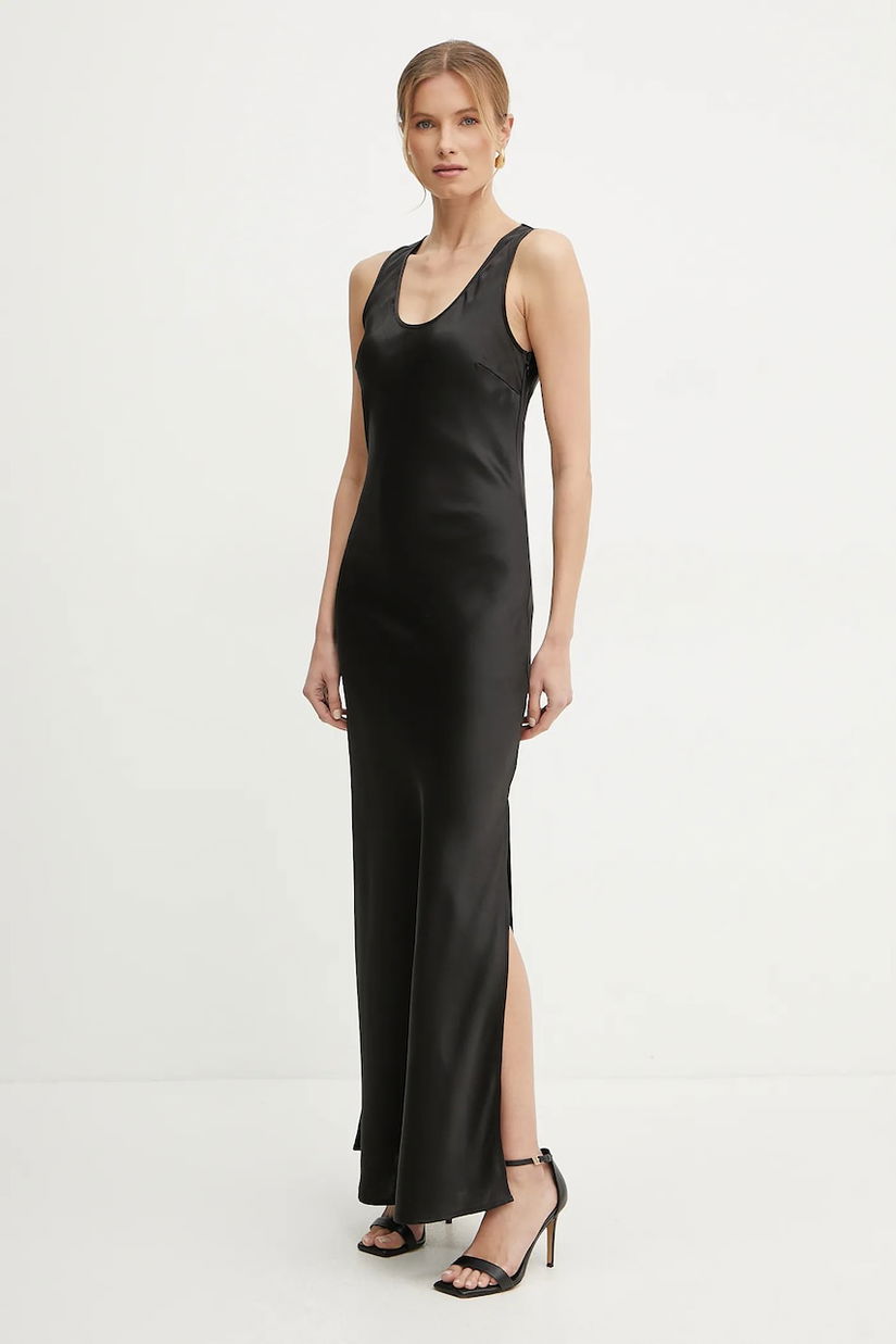 Silvian Heach rochie CORNAVA culoarea negru, maxi, mulată, GPP25361VE