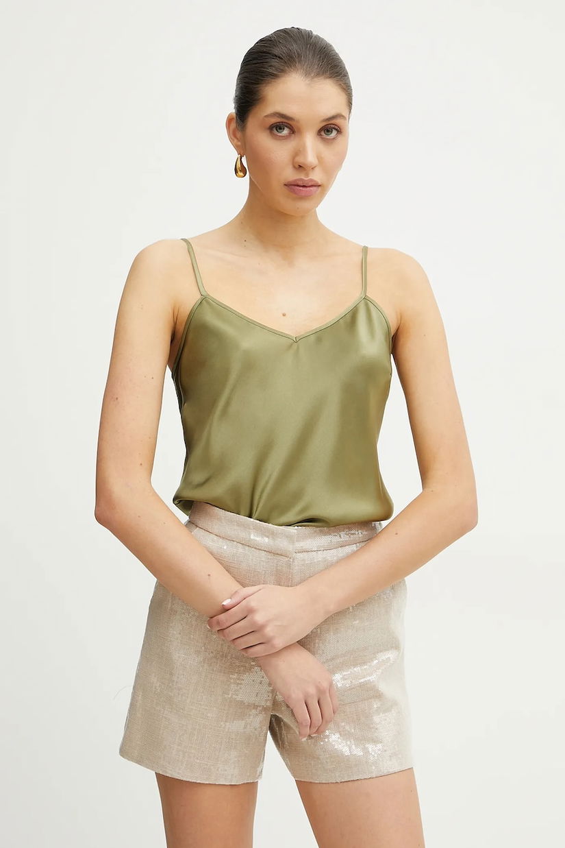 Silvian Heach bluza CIUBARA femei, culoarea verde, neted, GPP25171TO