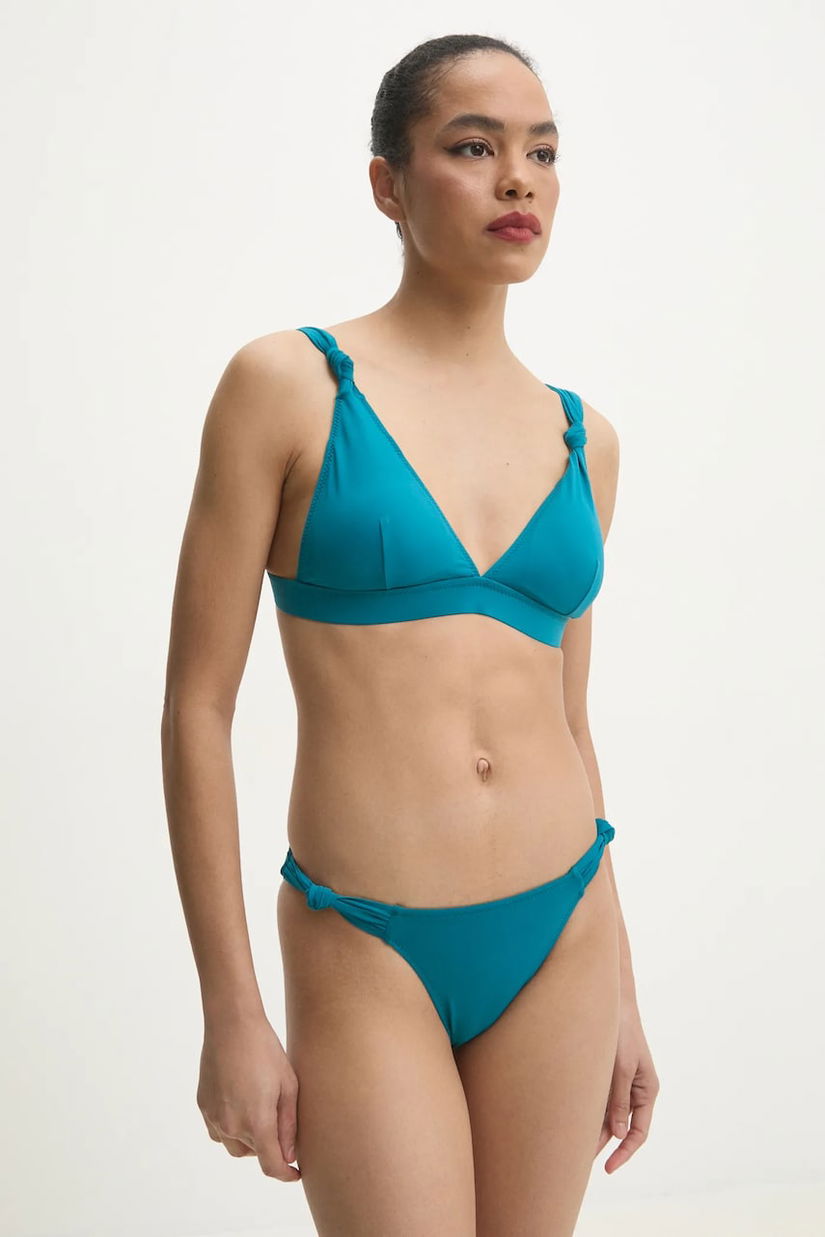 Answear Lab sutien de baie culoarea turcoaz, cupa usor rigidizata