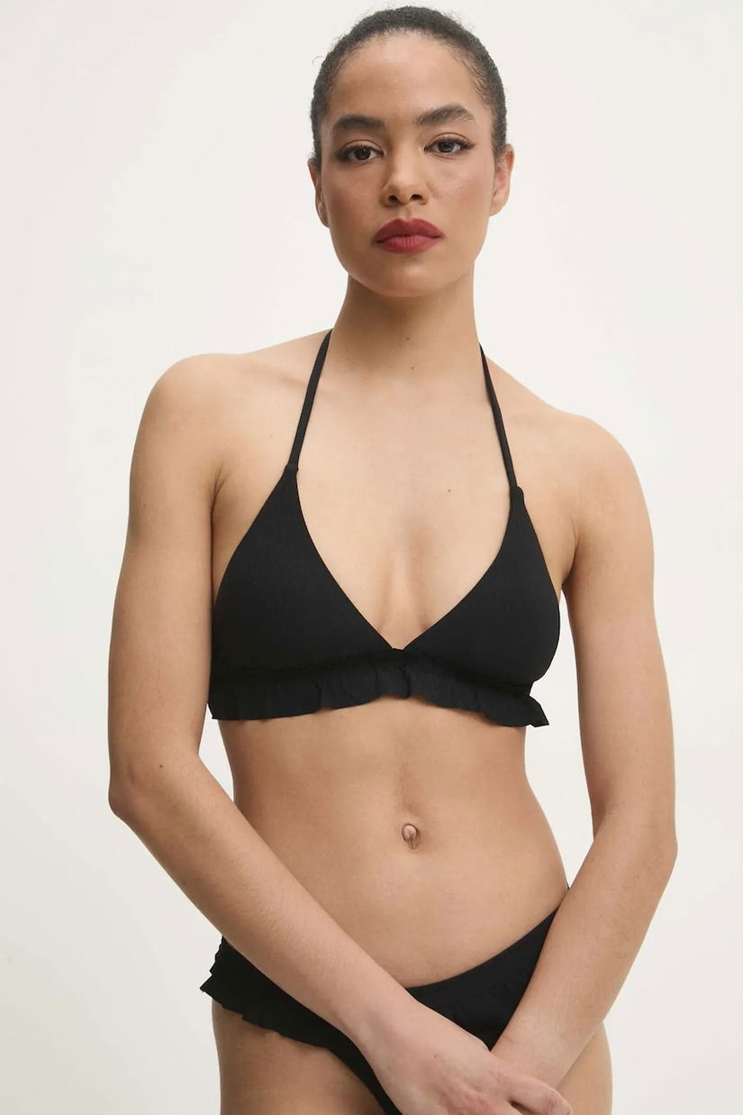 Answear Lab sutien de baie culoarea negru, cupa usor rigidizata