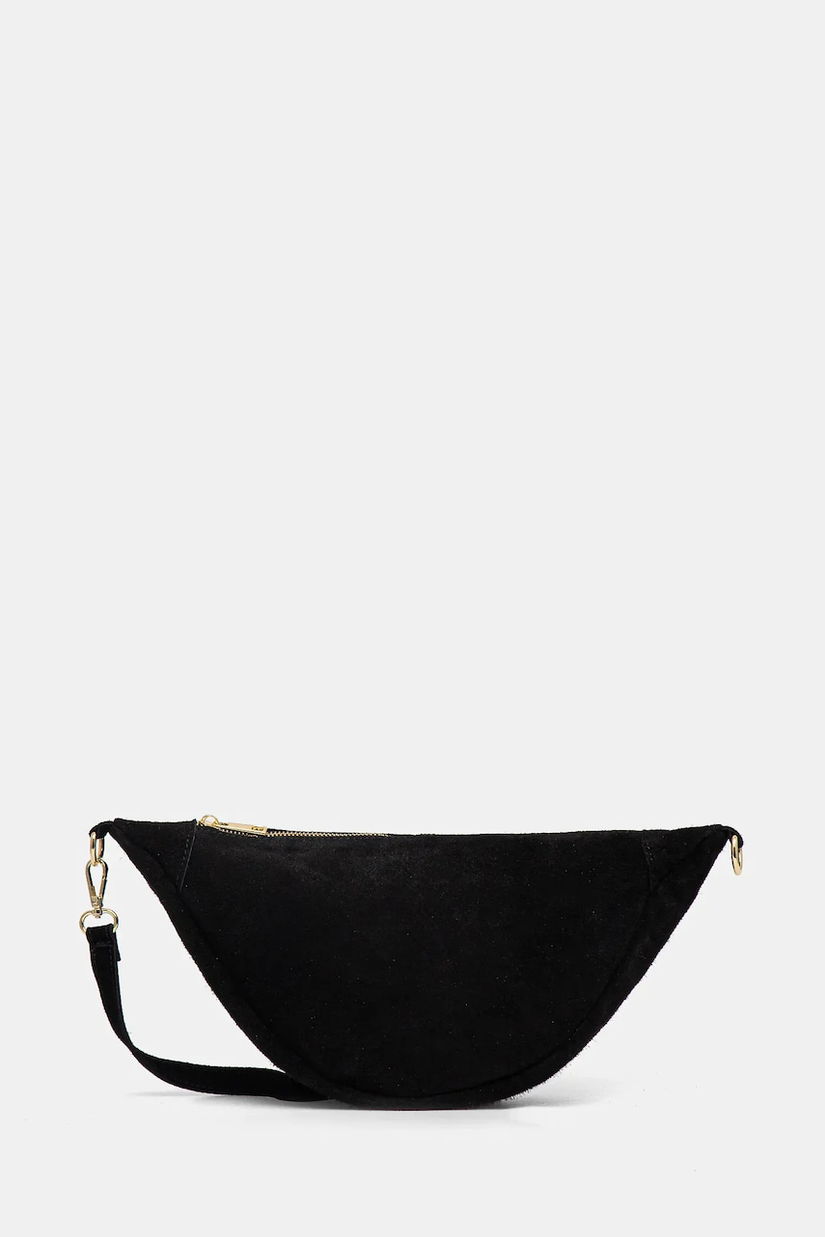 Answear Lab geanta de mana din piele intoarsa culoarea negru