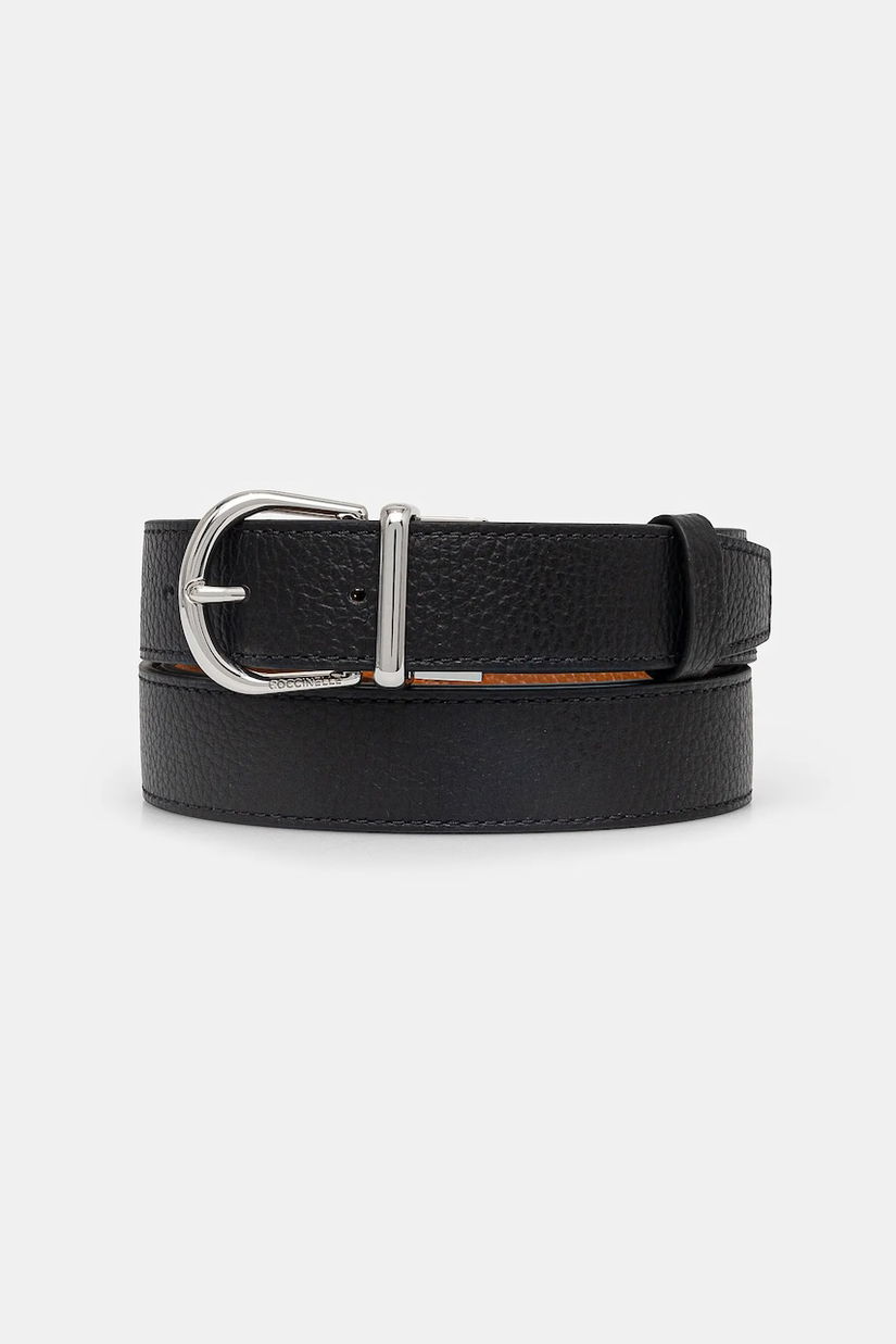 Coccinelle curea de piele cu doua fete MAN SOFT barbati, culoarea maro, E3 MUK 81 26 01