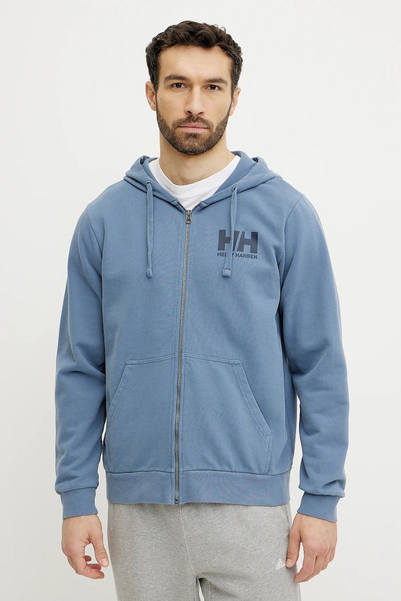 Helly Hansen hanorac de bumbac HH LOGO barbati, cu glugă, cu imprimeu, 30393