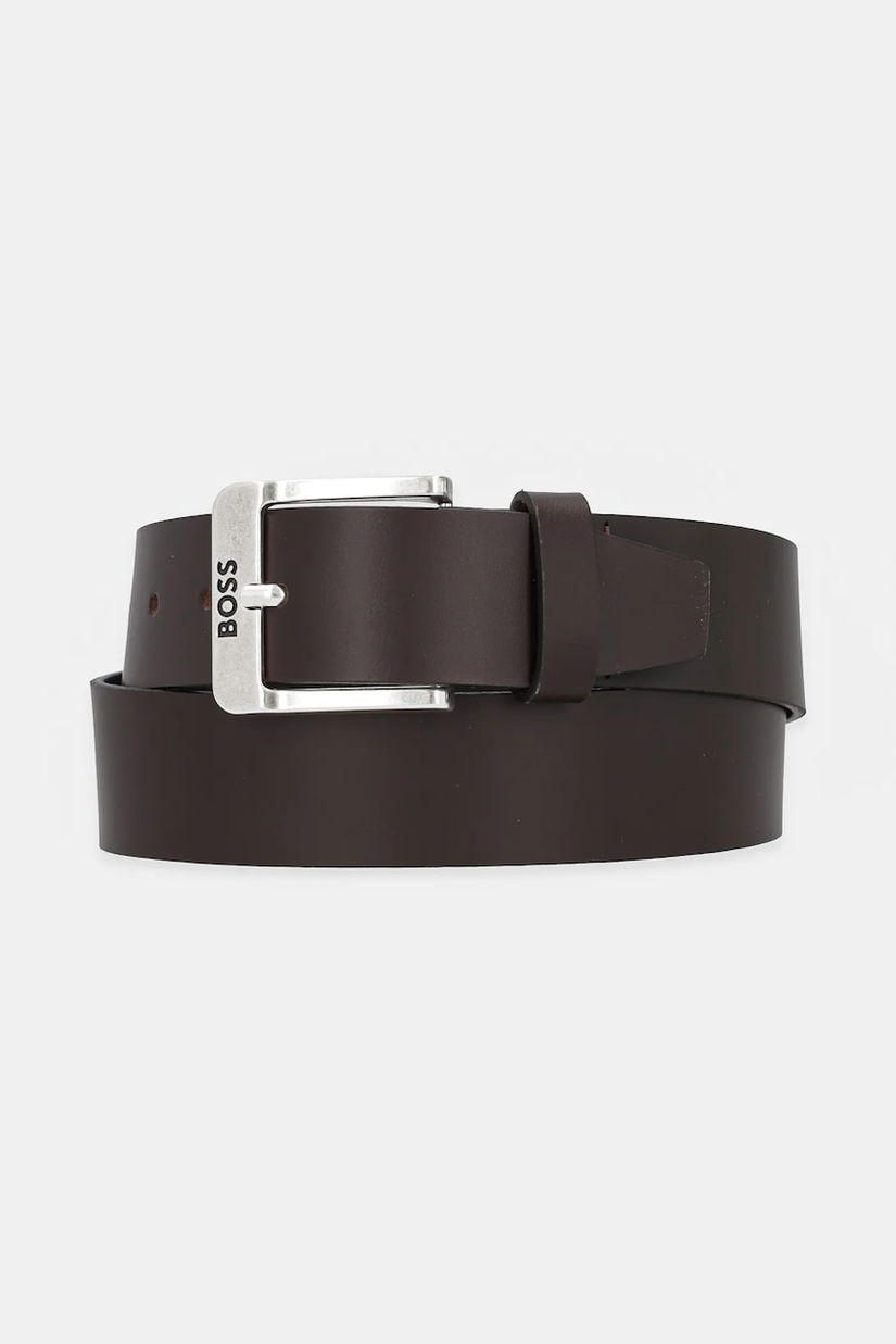 BOSS curea de piele barbati, culoarea maro, 50512795