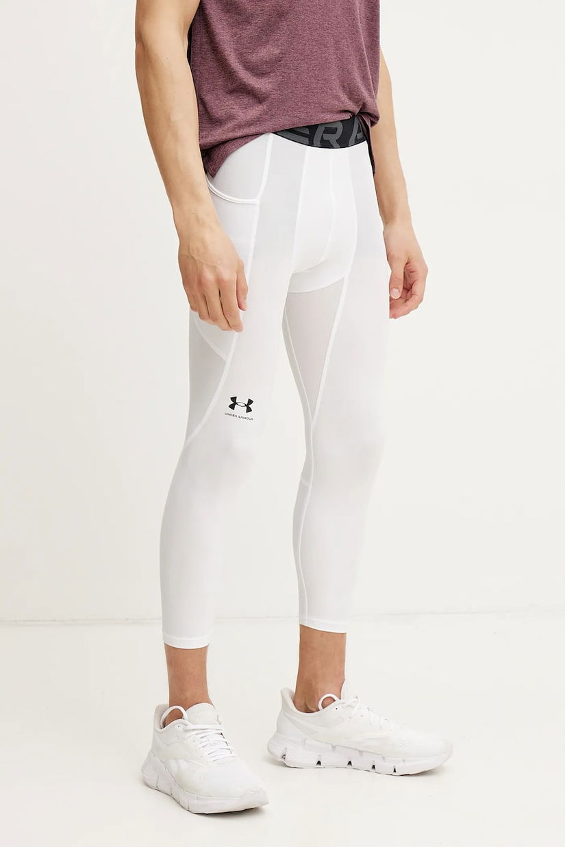 Under Armour leggins de antrenament HG Armour culoarea negru, cu imprimeu, 1361588