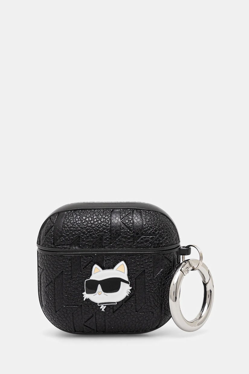 Karl Lagerfeld husa airpods AirPods 4 culoarea negru, KLA4PGCHPK