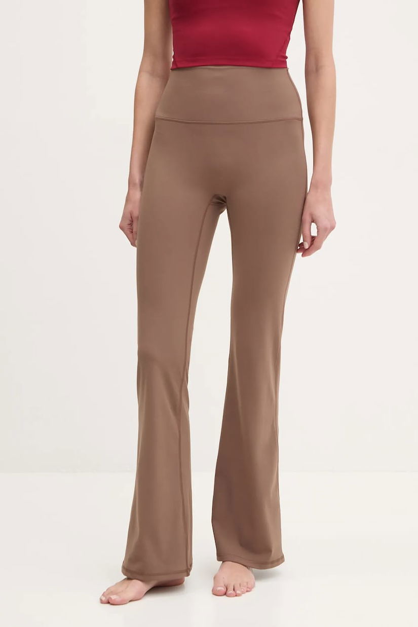 JOYINME pantaloni Flare femei, culoarea bej, neted, Flare