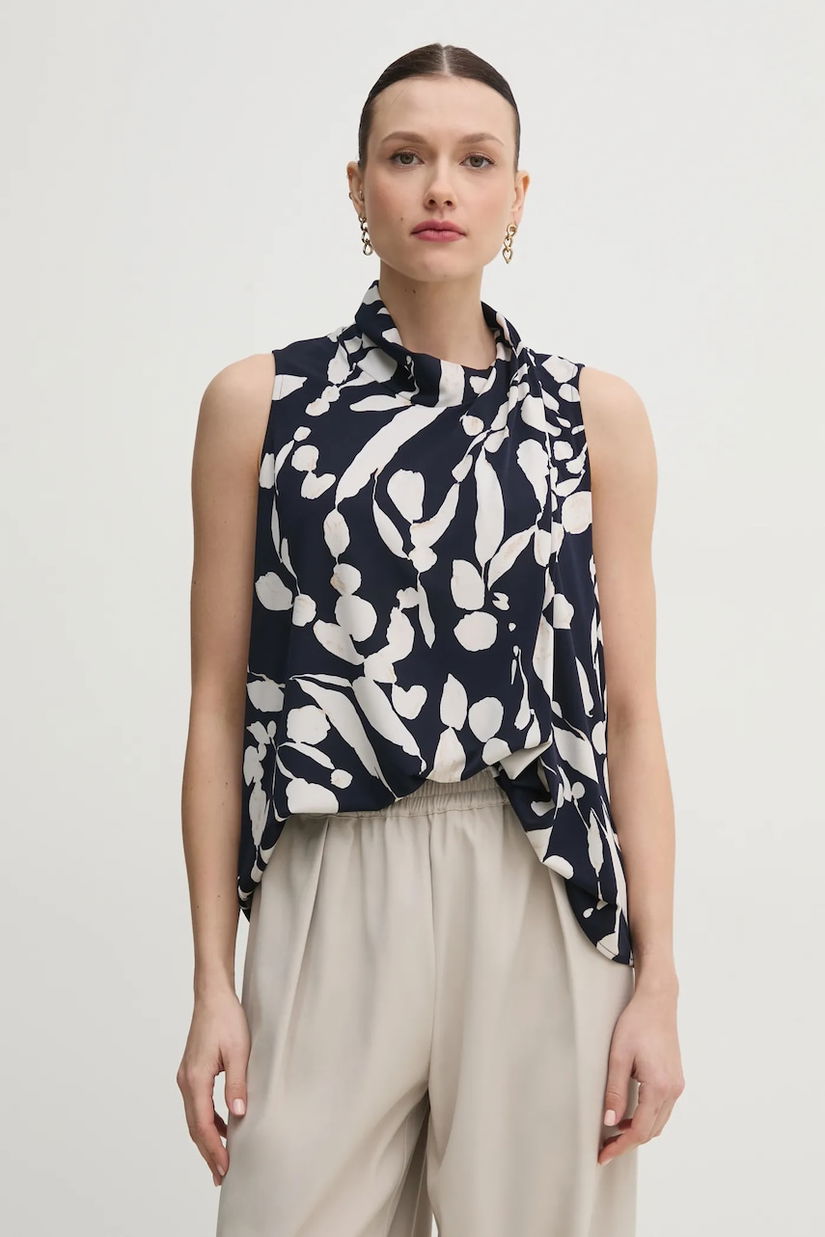 Joseph Ribkoff bluza femei, culoarea albastru marin, modelator, 251251