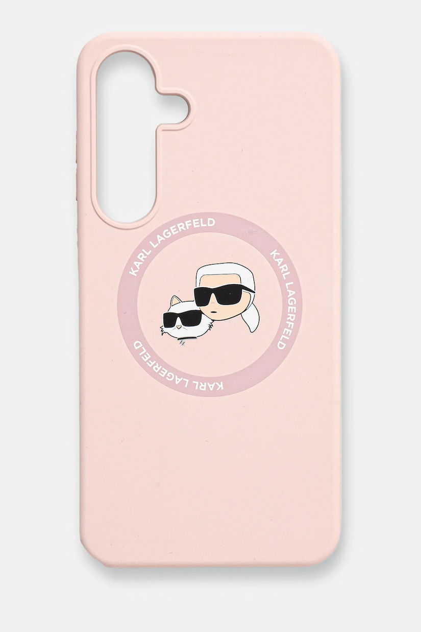 Karl Lagerfeld Husa pentru telefon Samsung Galaxy S25+ culoarea roz, KLHMS25MSKCHTCP