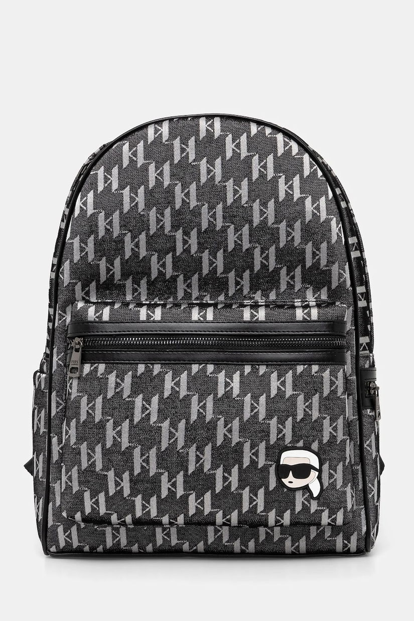 Karl Lagerfeld rucsac barbati, culoarea negru, mare, modelator, 551189.805925