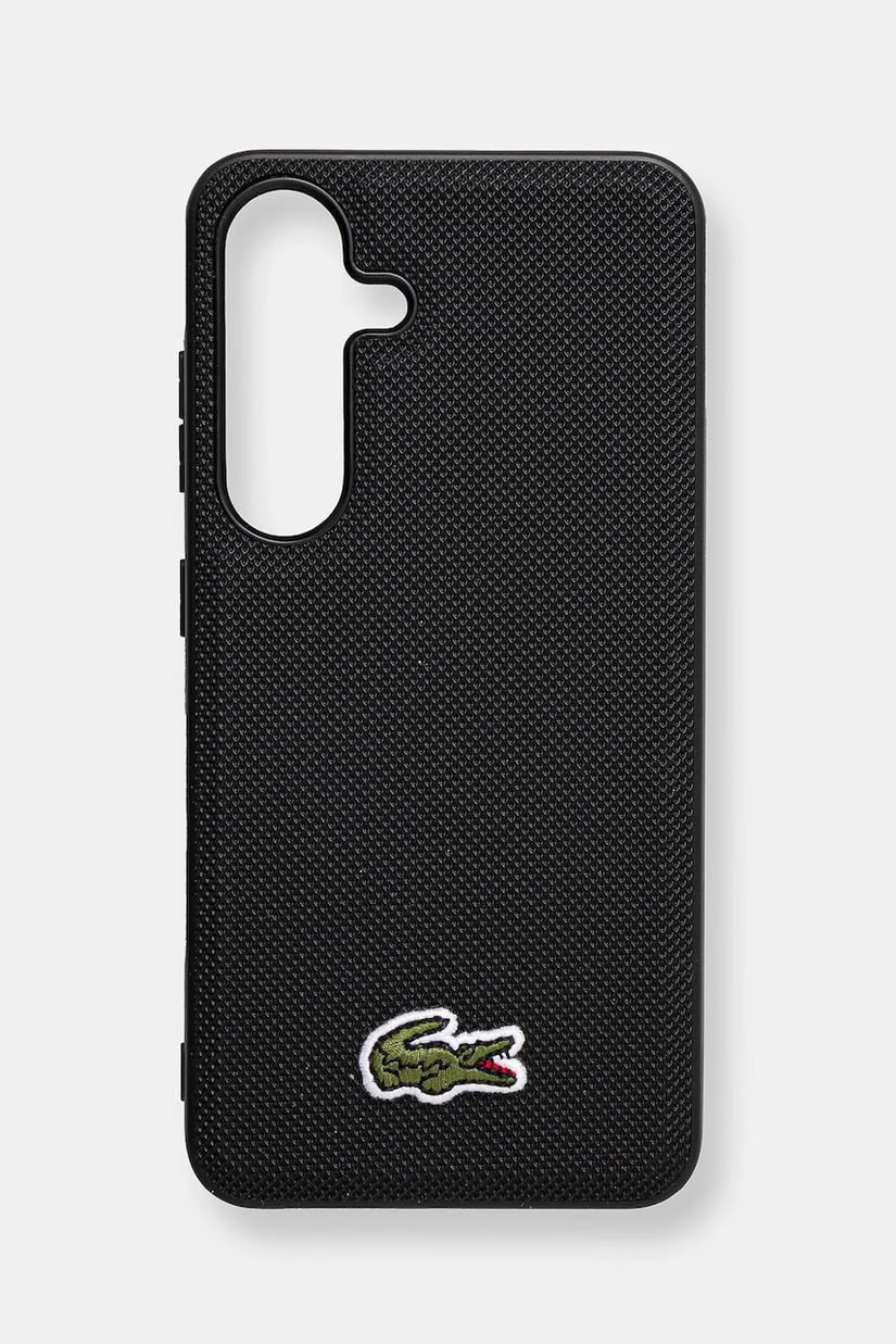 Lacoste Husa pentru telefon Samsung Galaxy S25 culoarea negru, LCHMS25SPVCK