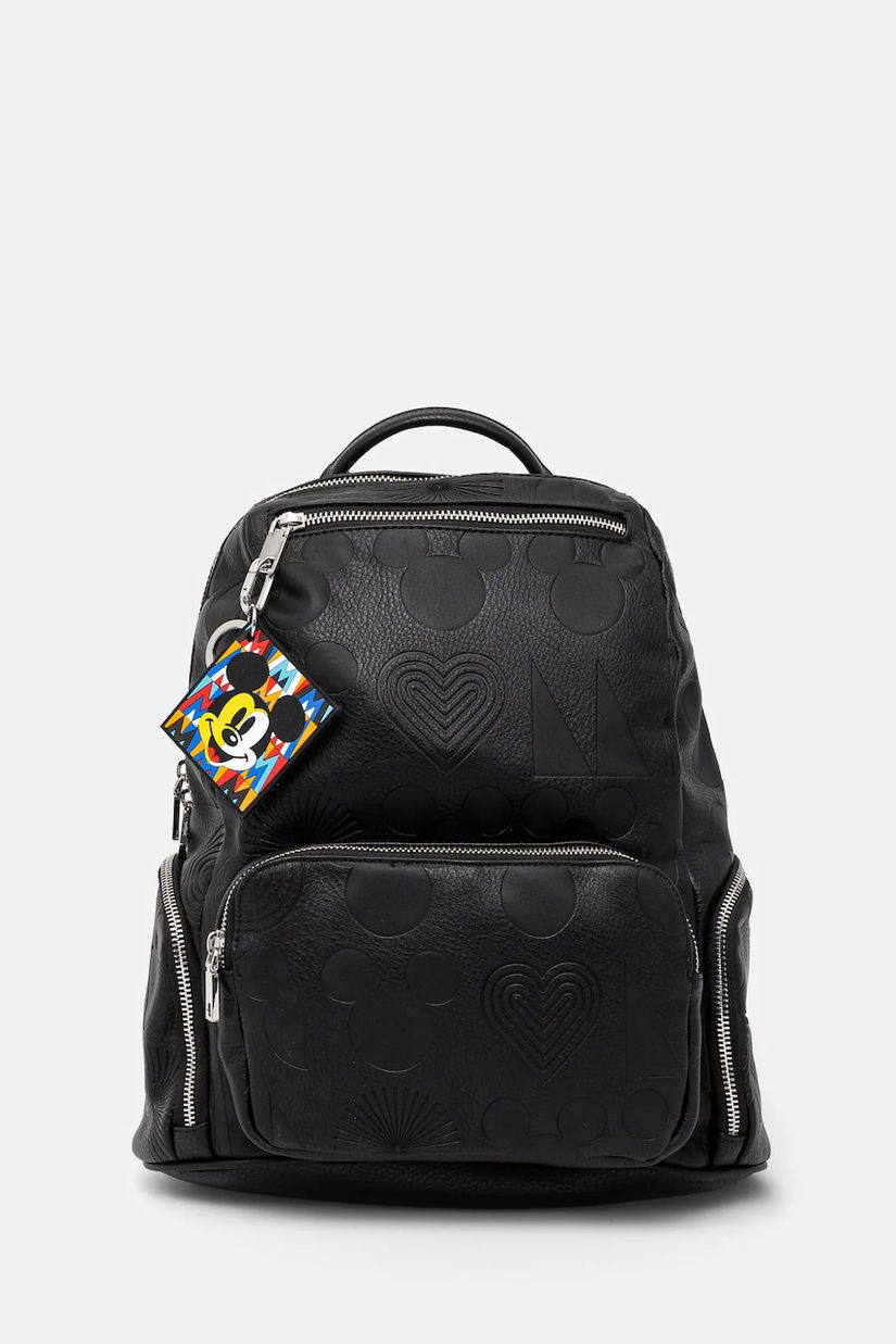 Desigual rucsac ALL MICKEY CHESTER femei, culoarea negru, mic, 25SAKP04