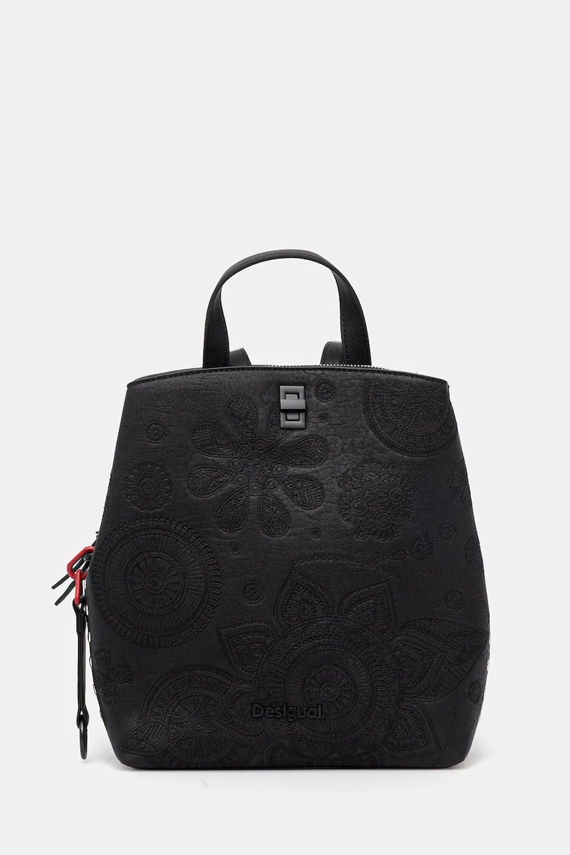 Desigual rucsac DEJAVU SUMY MINI femei, culoarea negru, mic, 25SAKP02