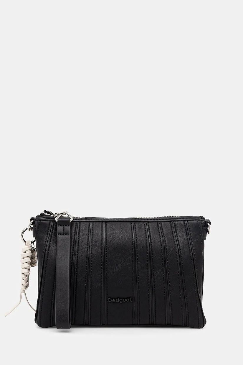 Desigual poseta KAPELA DORTMUND FLAP culoarea negru, 25SAXP92
